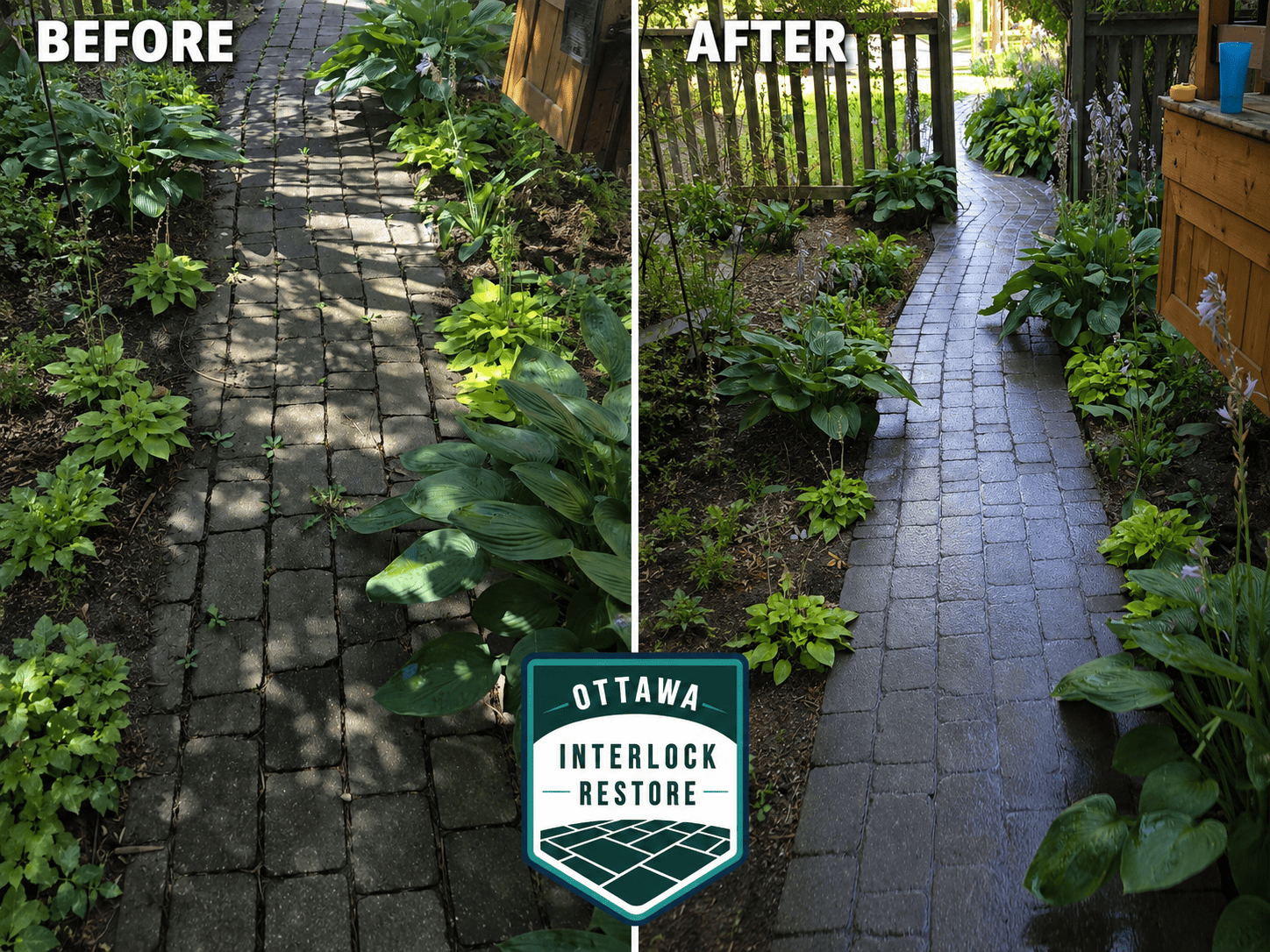 Interlock repair before and after project 2