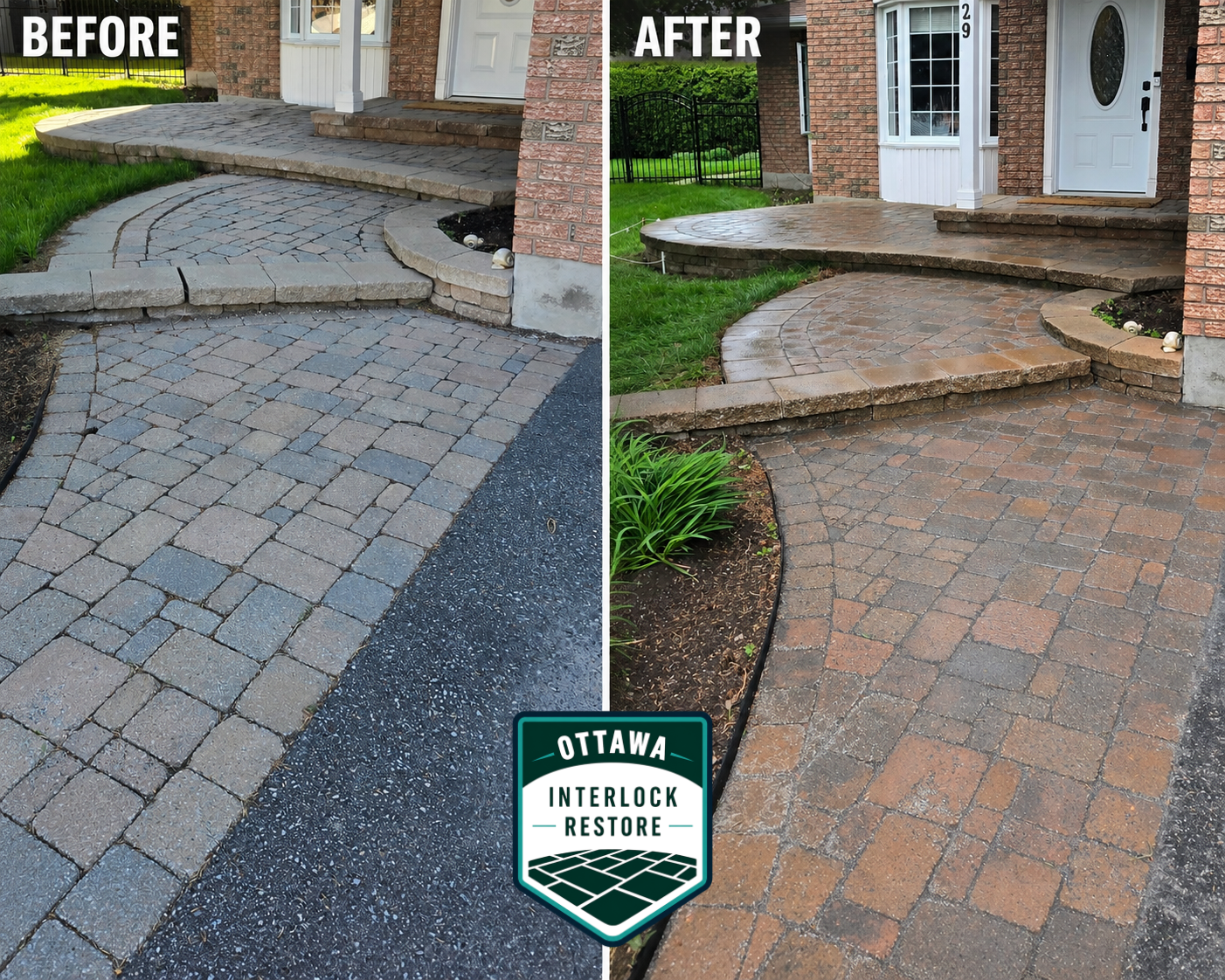 Interlock repair before and after project 4
